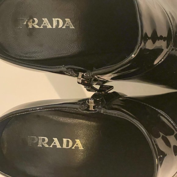 Prada black patent leather booties size 39 (8 - 8 1/2 US) - Picture 6 of 7